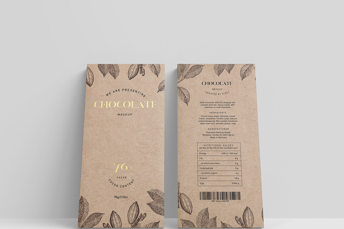Chocolate Packaging Mockup, a Packaging Mockup by KIPET (Photo 8 of 15)