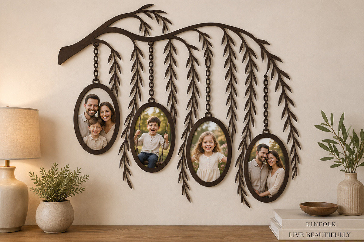 Willow Branch Hanging Photo Frame, an Object Graphic by Libby Wishes (Photo 3 of 3)