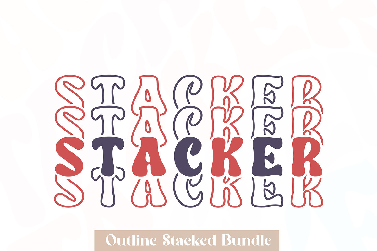 Wavy Stacker, a Handwritten Font by Mini_World (Photo 8 of 13)