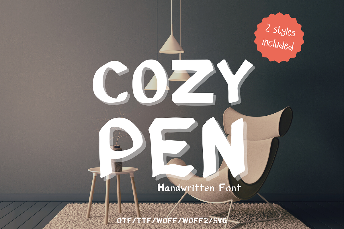 CozyPen - Handwritten Font, a Handwritten Font by ZoloDesignHub (Photo 1 of 11)