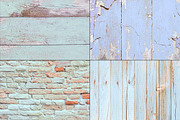Shabby wood and brick wall texture, a Texture Graphic by Area (Thumbnail 2 of 4)
