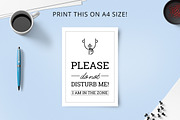 Printable Do Not Disturb Signs, a Templates & Theme by Snapybiz (Thumbnail 6 of 9)