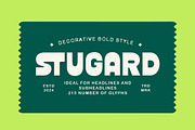 Stugard - Bold Reverse Font, a Sans Serif Font by Bale Type (Thumbnail 1 of 9)