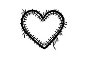 Stitched Heart Silhouette Vector Bun, an Illustration by Designs_River (Thumbnail 35 of 41)