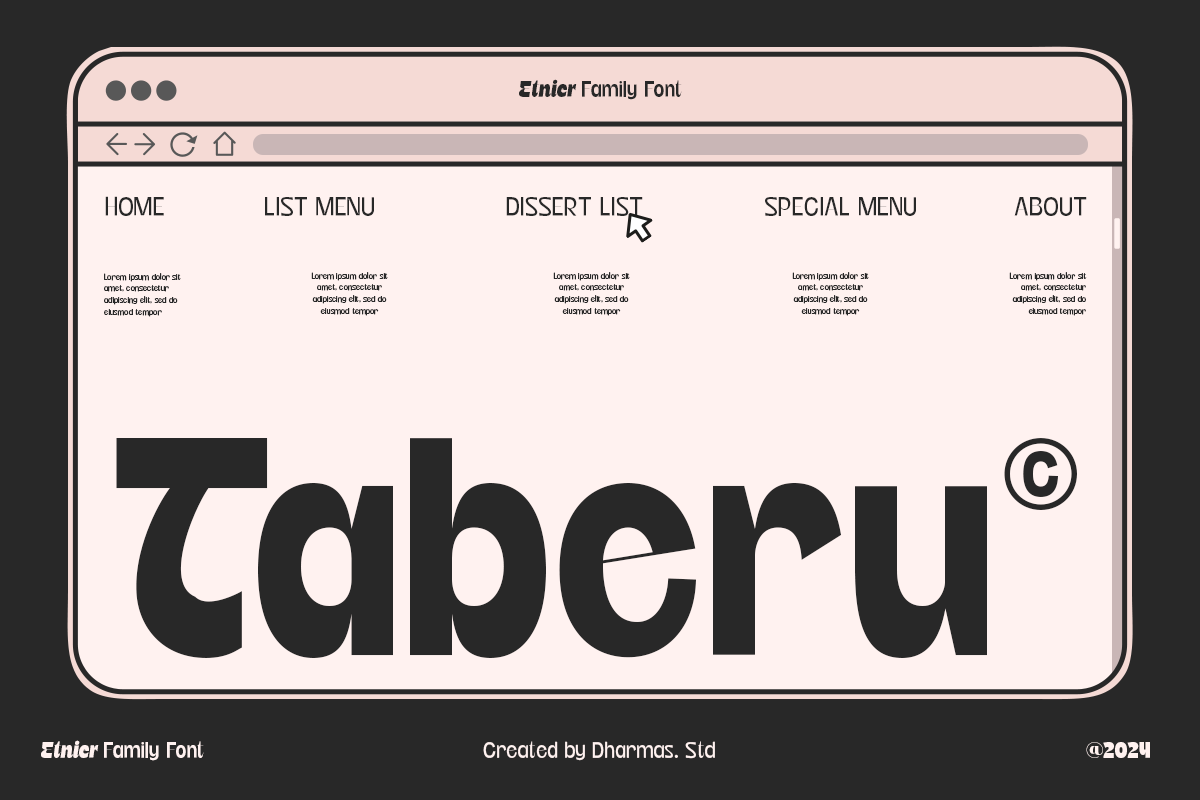 Etnier - 14 Modern Family, a Sans Serif Font by Dharmas Foundry (Photo 3 of 17)