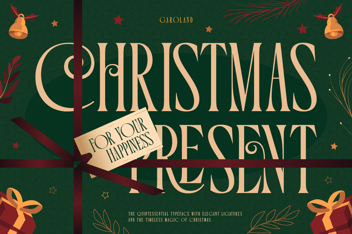 Santastic - Elegant Christmas Serif, a Serif Font by Burntilldead (Photo 3 of 12)
