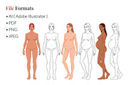 Maternity Fashion Croquis Templates, a Person Illustration by Shorena Fashion Draws (Thumbnail 9 of 12)