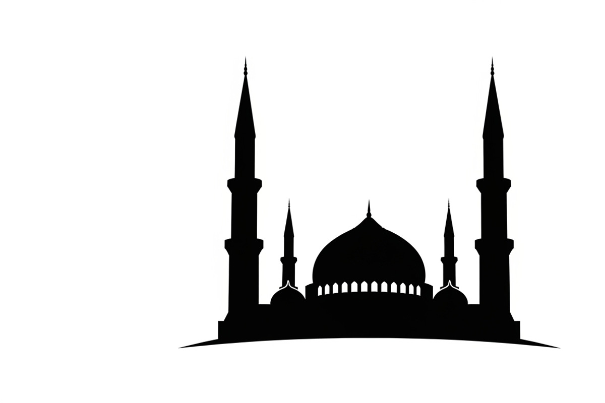 Beautiful Ramadan mosque silhouette, an Illustration by Amazin_art (Photo 7 of 31)