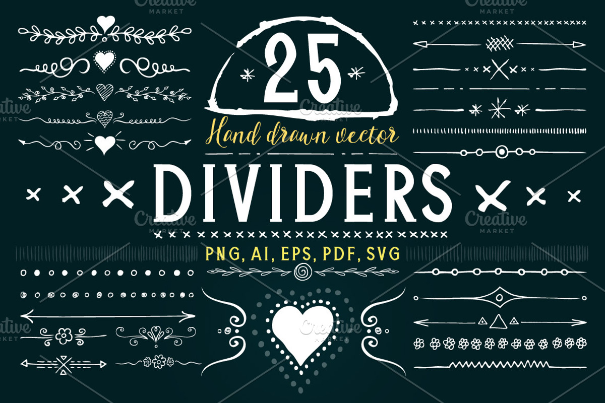 25 Hand drawn vector divider, a Graphic by ladik (Photo 2 of 3)