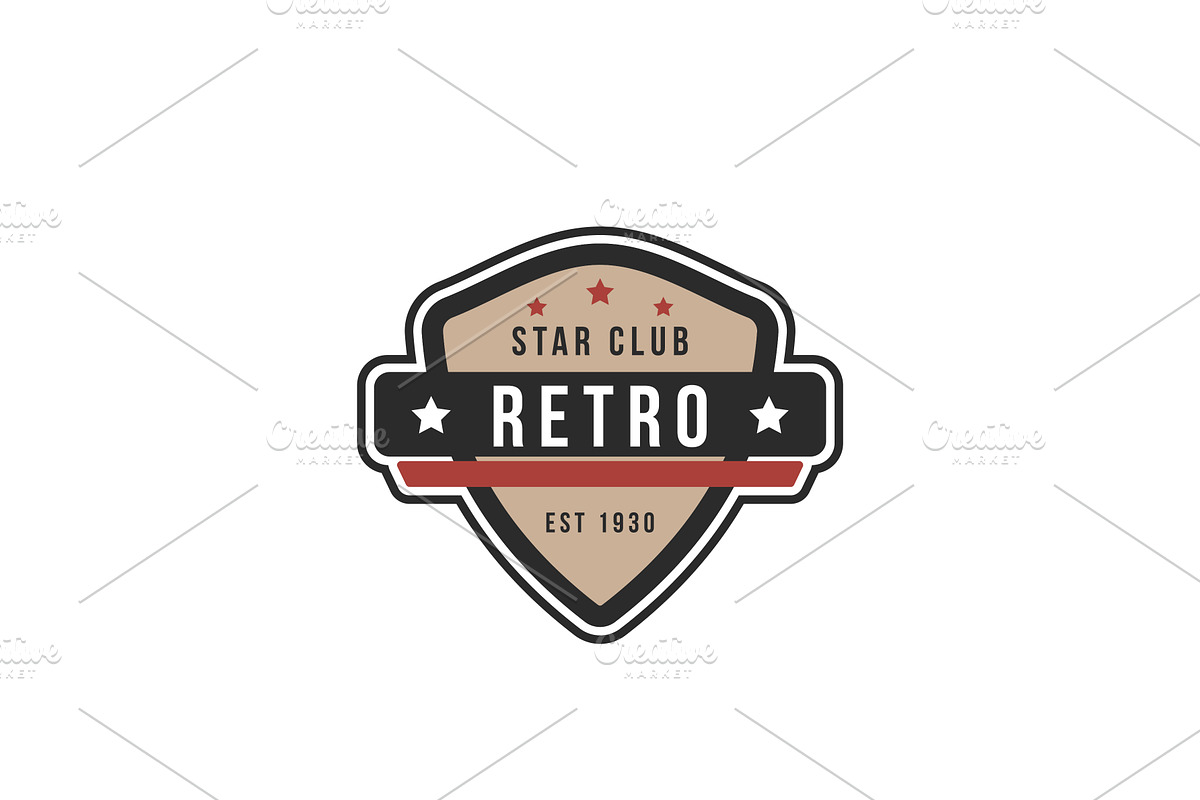 Vintage Retro Shield Logo Design, a Branding & Logo Template by AlvinStd