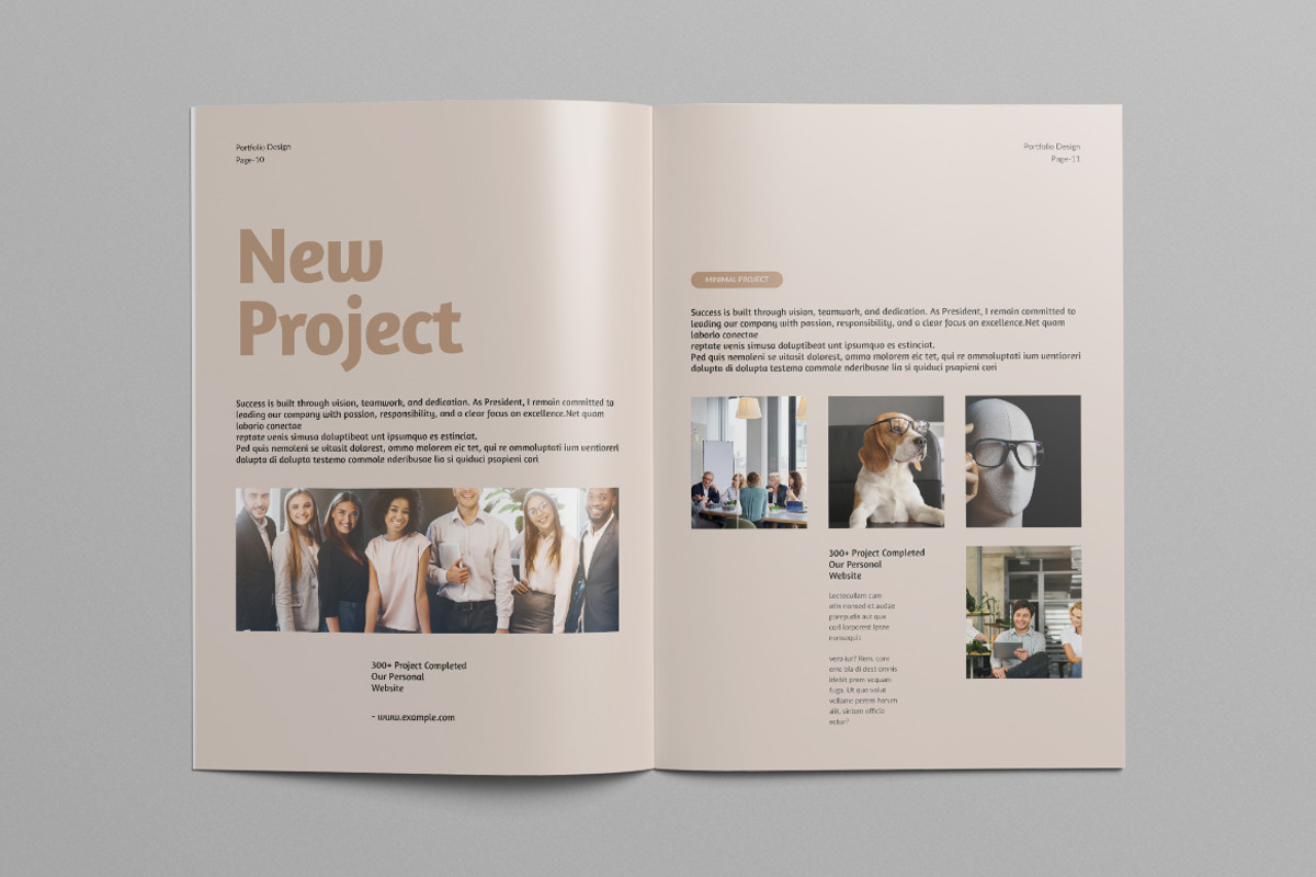 Works / Portfolio Template Canva, a Brochure Template by Pixelpick (Photo 6 of 9)