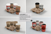 4-Cup Carrier Packaging Mockup, a Cups & Container Mockup by INCDesign (Thumbnail 2 of 8)