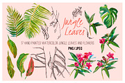 Jungle Leaves. Watercolor Set, a Pattern Graphic by Irina Dolgikh (Thumbnail 5 of 8)