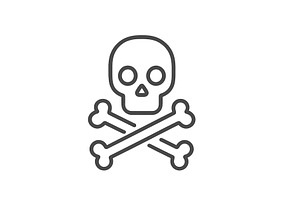 Skull and crossbones symbol, an Object Illustration by ZinetroN