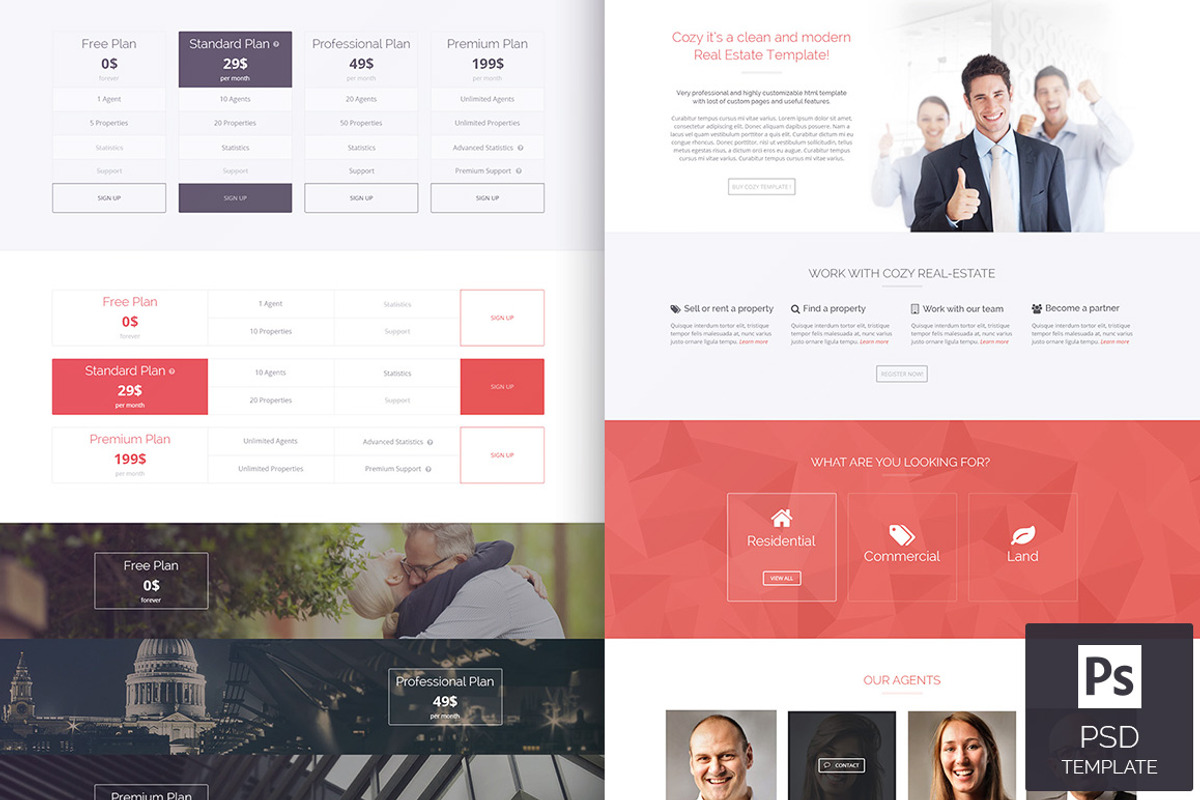 Cozy - Real Estate PSD Template, a Websites & App Template by Wisely Themes (Photo 4 of 5)