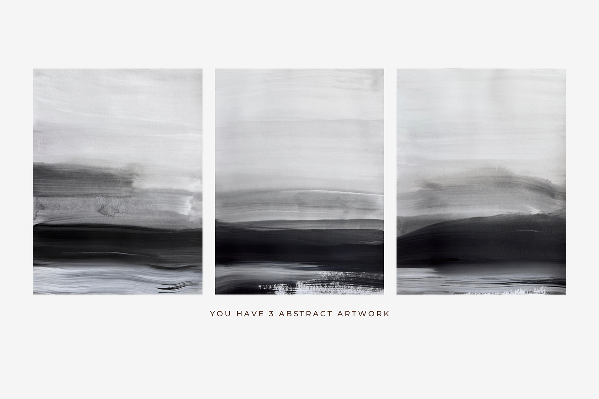 Black abstract modern painting, a Texture Illustration by identity.ART (Photo 4 of 8)