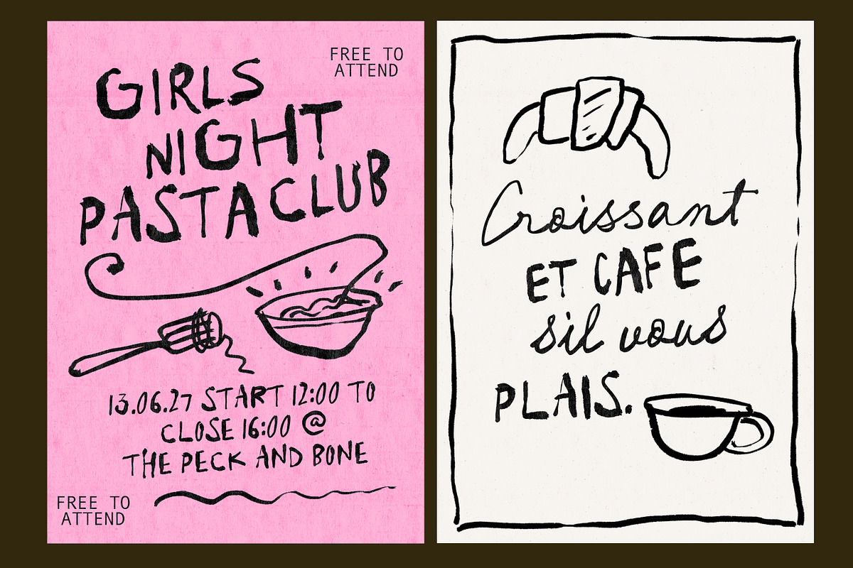 Picasso's Paintbrush Font Duo, a Handwritten Font by Nicky Laatz (Photo 12 of 16)