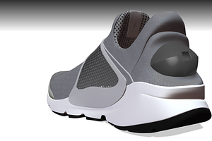 NIKE SOCK DART GREY Low-poly