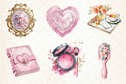 Pink Coquette Mothers Day Clipart, an Illustration by Dream Creation (Thumbnail 5 of 6)