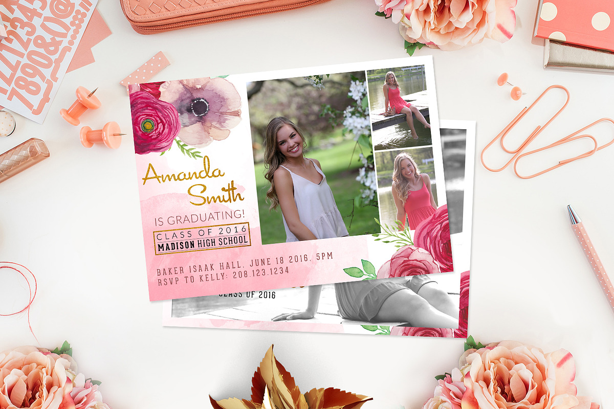 Graduation Template | Spring Breeze, a Card Template by Sleeklens (Photo 3 of 7)