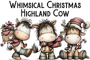 Whimsical Christmas Horse Clipart, an Illustration by Pixels.Craft (Thumbnail 1 of 6)