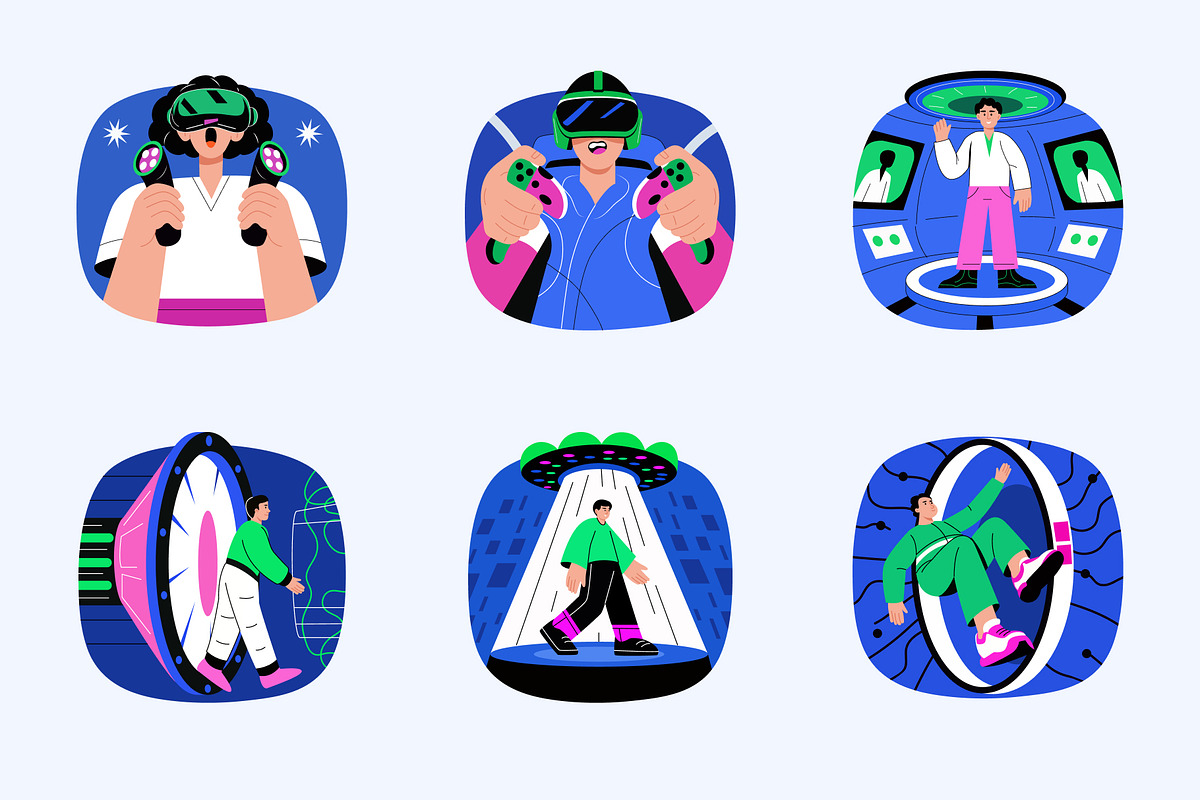 Metaverse Technology Illustration, a Technology Illustration by Creative Stall (Photo 7 of 9)