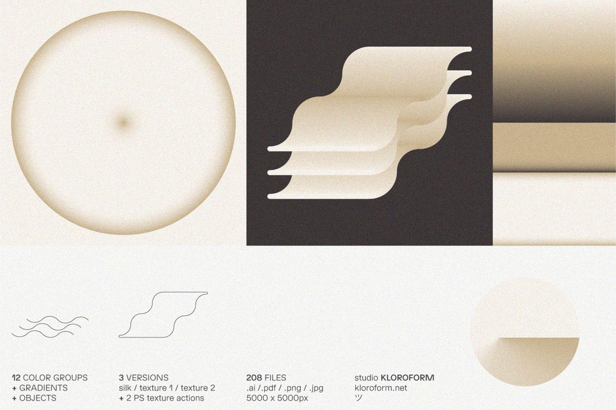 Gradients + Objects 3, an Object Graphic by kloroform (Photo 5 of 14)