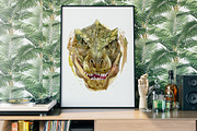 Watercolor Dinosaur Collection, an Animal Illustration by FineArt (Thumbnail 7 of 19)