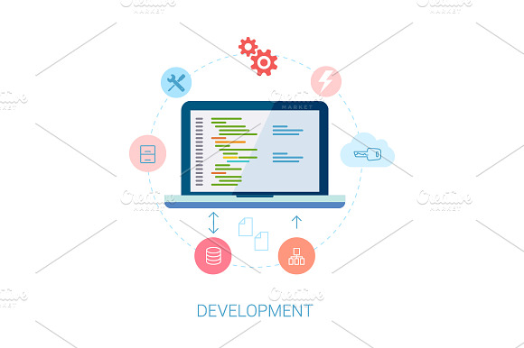 Icons For Application Development.
