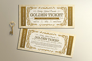 Vintage Golden Ticket, a Card Template by Aarley Kaiven (Thumbnail 1 of 4)