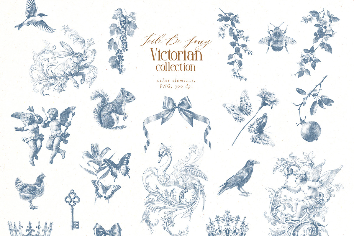 Victorian collection - Toile De Jouy, a Decorative Illustration by Pamyatka Shop (Photo 13 of 15)
