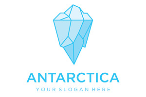 Geometric arctic iceberg Logo, a Branding & Logo Template by LOGOCREATIVE