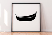 Canoe Silhouette SVG #2, a Transportation Illustration by newminddesign (Thumbnail 4 of 5)