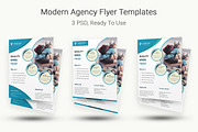 Modern Agency Flyer Templates, a Flyer Template by DeviserWeb (Thumbnail 1 of 4)