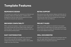 One Page Portfolio HTML/CSS