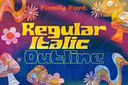 Trippy Trip - Psychedelic Font, a Font by Snape Design Studio (Thumbnail 3 of 5)