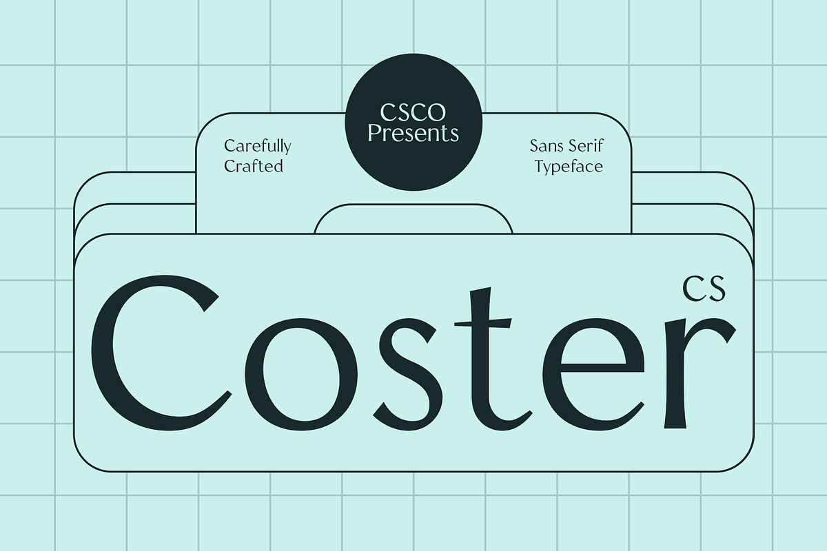 CS Coster – Contemporary Font, a Sans Serif Font by Craft Supply Co. (Photo 1 of 8)