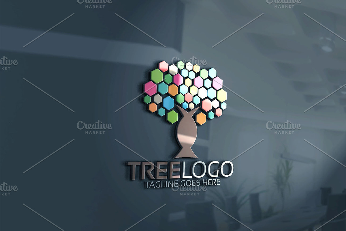 Color Tree Logo, a Branding & Logo Template by Josuf Media