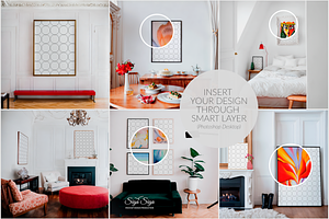 Poster Frame Mockup SET Paris 6 PSD