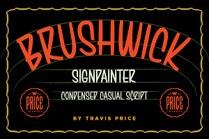 Brushwick | Casual Sign Painter Font