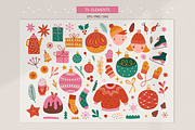 Winter Holidays Kit, a Seasonal Illustration by miumiu (Thumbnail 5 of 15)