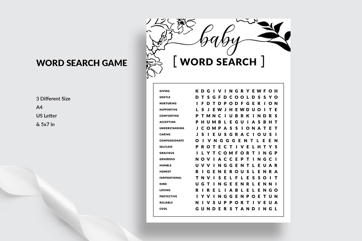 Baby Word Search Game, a Templates & Theme by Amit Debnath (Photo 2 of 6)