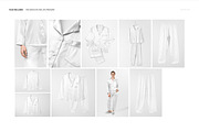 Silk Long-sleeve Pyjama Mockup Set, a Shirt Mockup by creatsy5 (Thumbnail 2 of 12)
