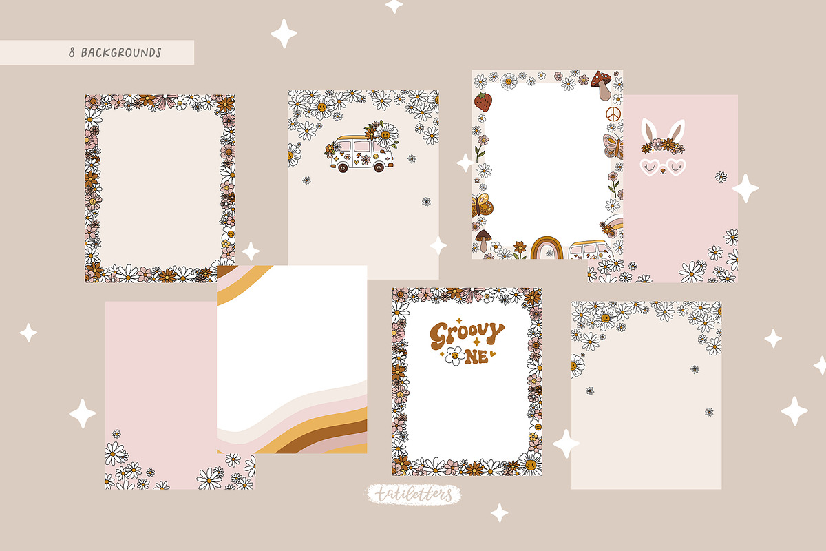 Groovy baby collection, an Animal Illustration by tatiletters (Photo 9 of 9)