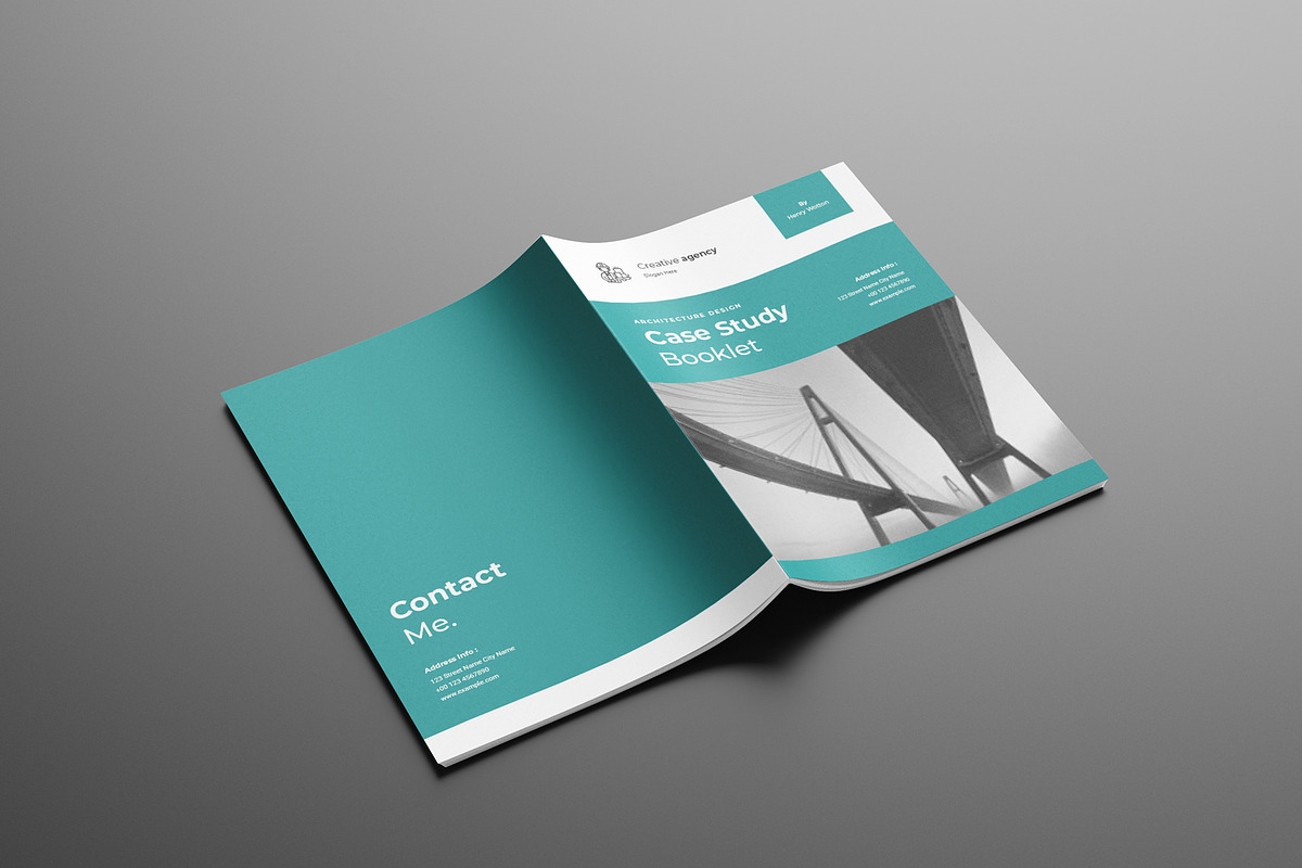 Case Study Booklet Template, a Brochure Template by Seeing-art (Photo 9 of 11)