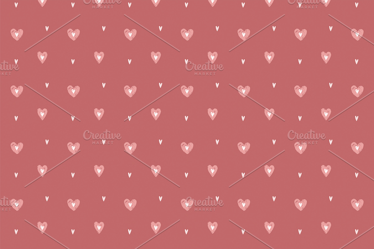 Valentine’s Day Seamless Patterns, a Pattern Graphic by Lyolya Profitrolya (Photo 3 of 6)