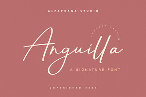 Anguilla - Signature Font