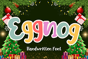 Eggnog is a handwritten font, a Handwritten Font by Brown Cupple (Thumbnail 1 of 9)