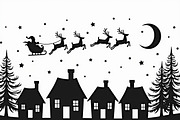 Christmas Sky Vector Collection, an Illustration by jahid234 (Thumbnail 18 of 20)