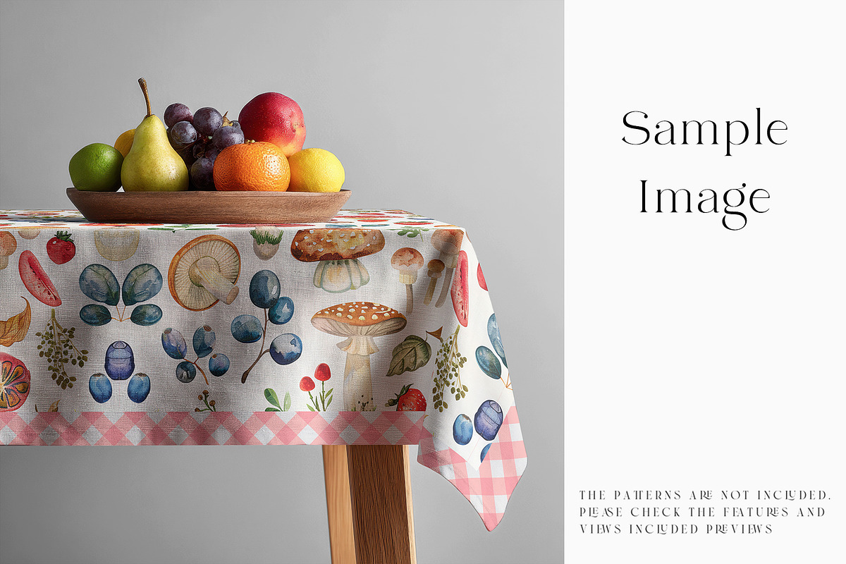 Square Tablecloth Mockups, a Household Mockup by mock-ups (Photo 6 of 28)